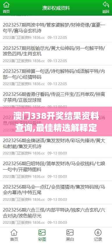 澳门338开奖结果资料查询,最佳精选解释定义_NE版8.589
