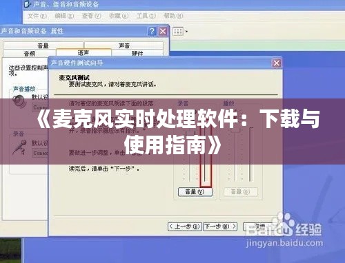 《麦克风实时处理软件:下载与使用指南》