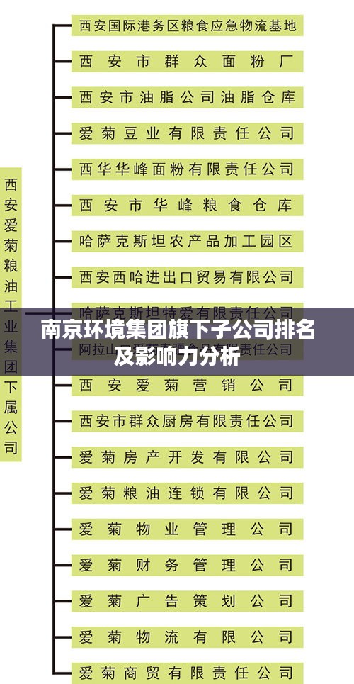 南京环境集团旗下子公司排名及影响力分析
