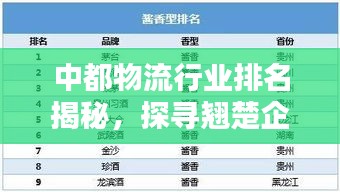 中都物流行业排名揭秘,探寻翘楚企业,权威榜单不容错过